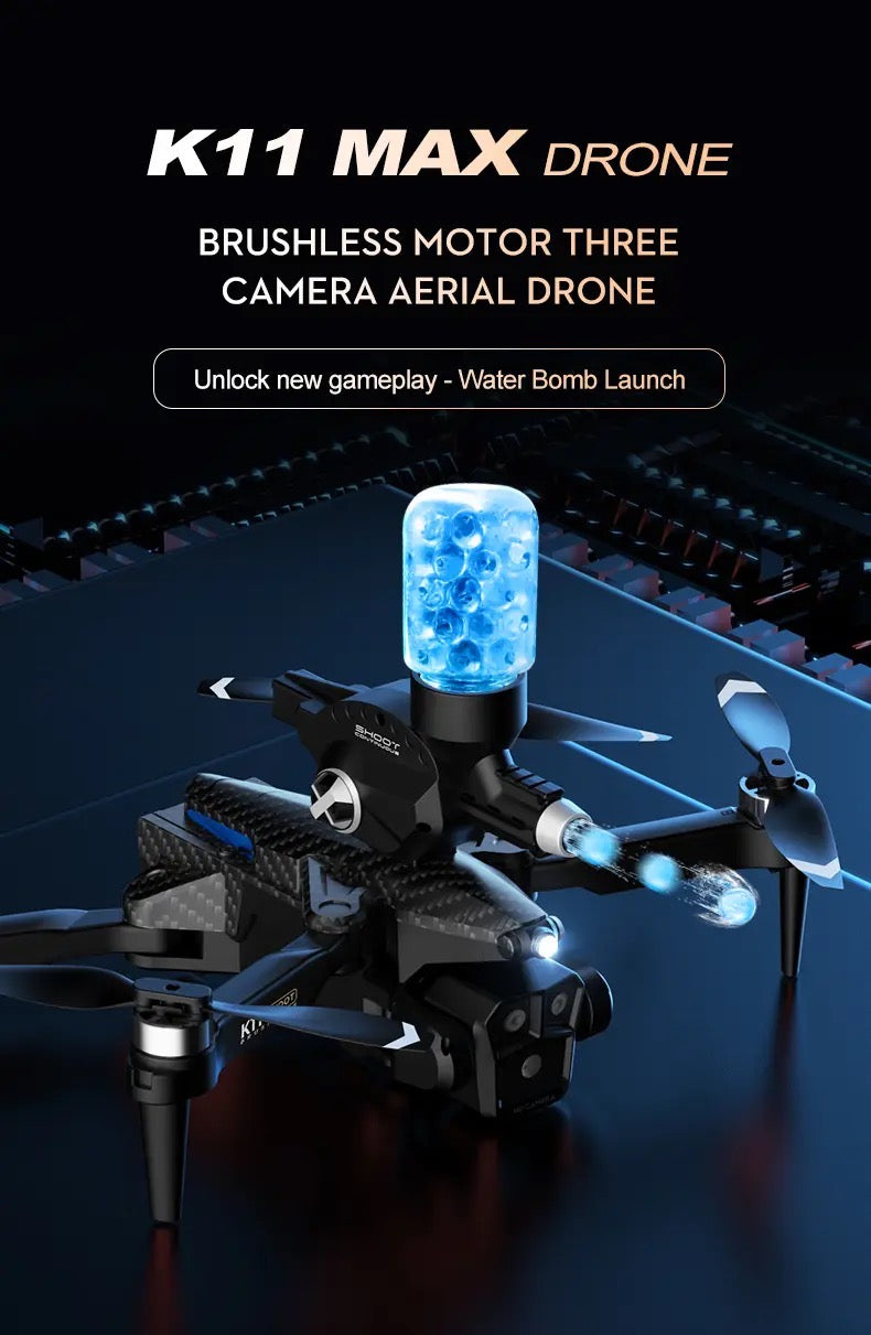 K11 Max Drone RC Quadcopter Wifi FPV 2.4GHz WaterBomb Launcher