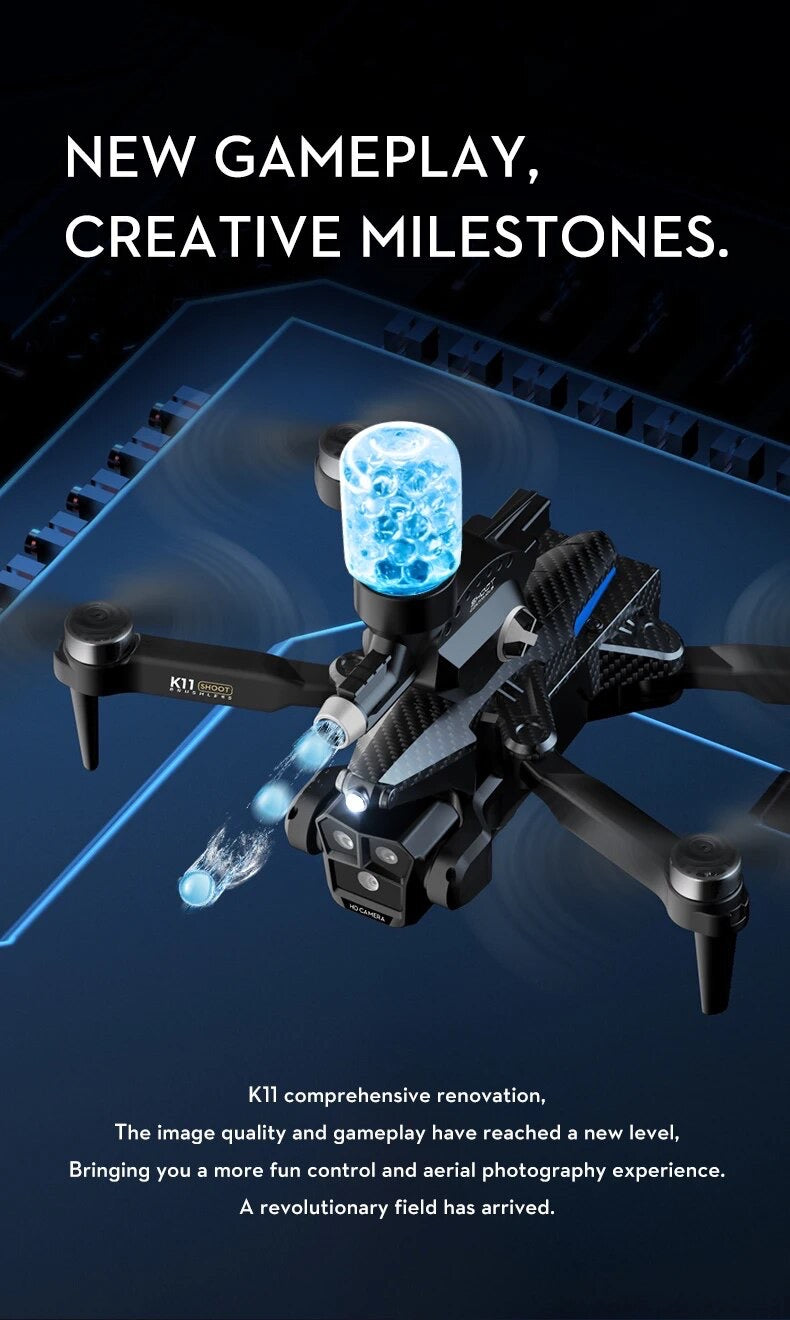 K11 Max Drone RC Quadcopter Wifi FPV 2.4GHz WaterBomb Launcher