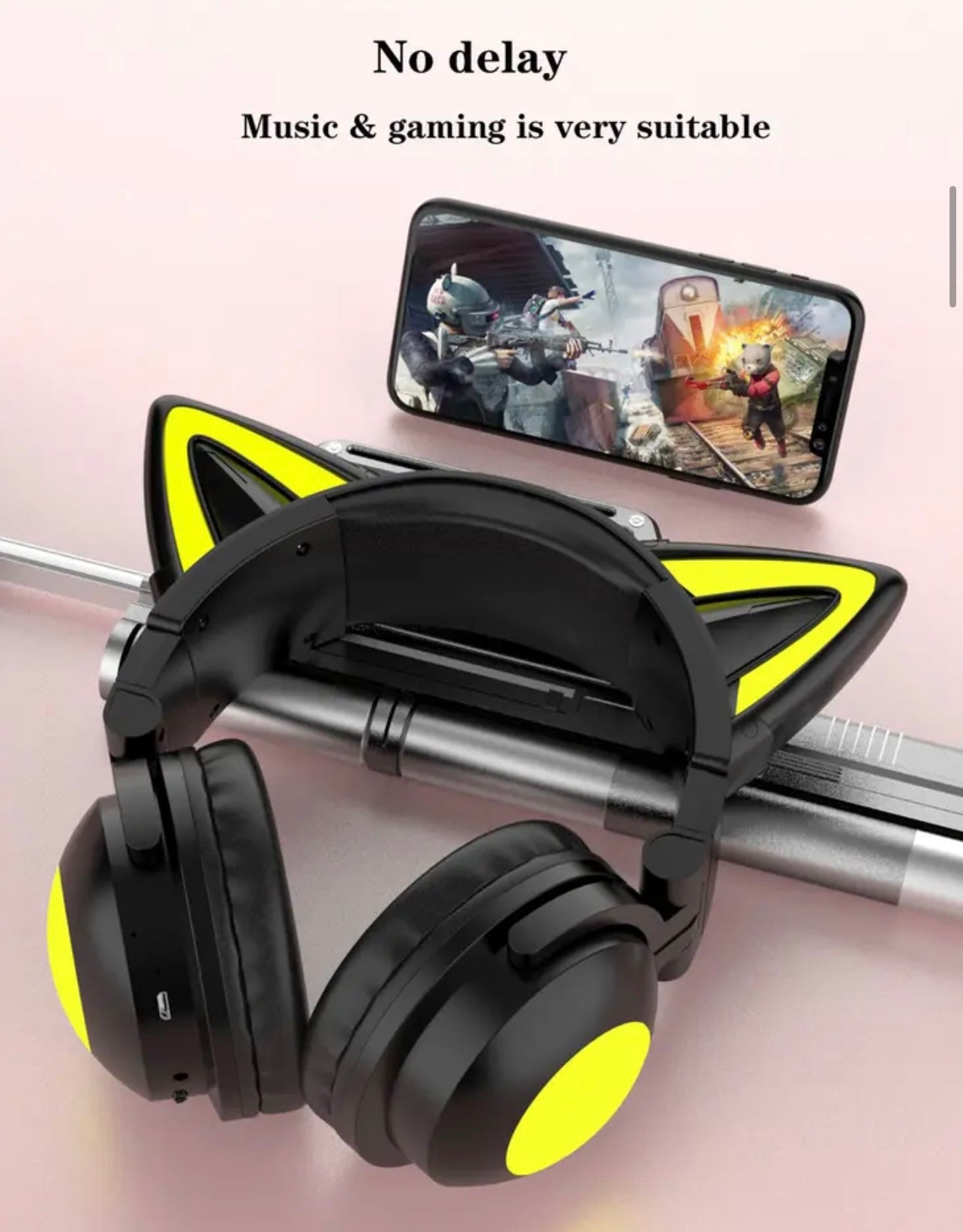 Cat Ears RGB Bluetooth Gaming Headset