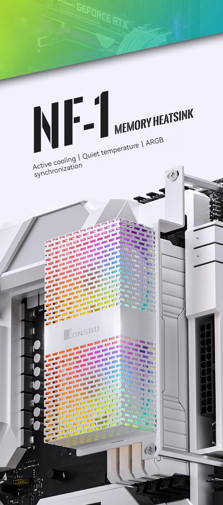 DDR5 DDR4 RAM Memory Cooler Heatsink RGB 4pin 12v