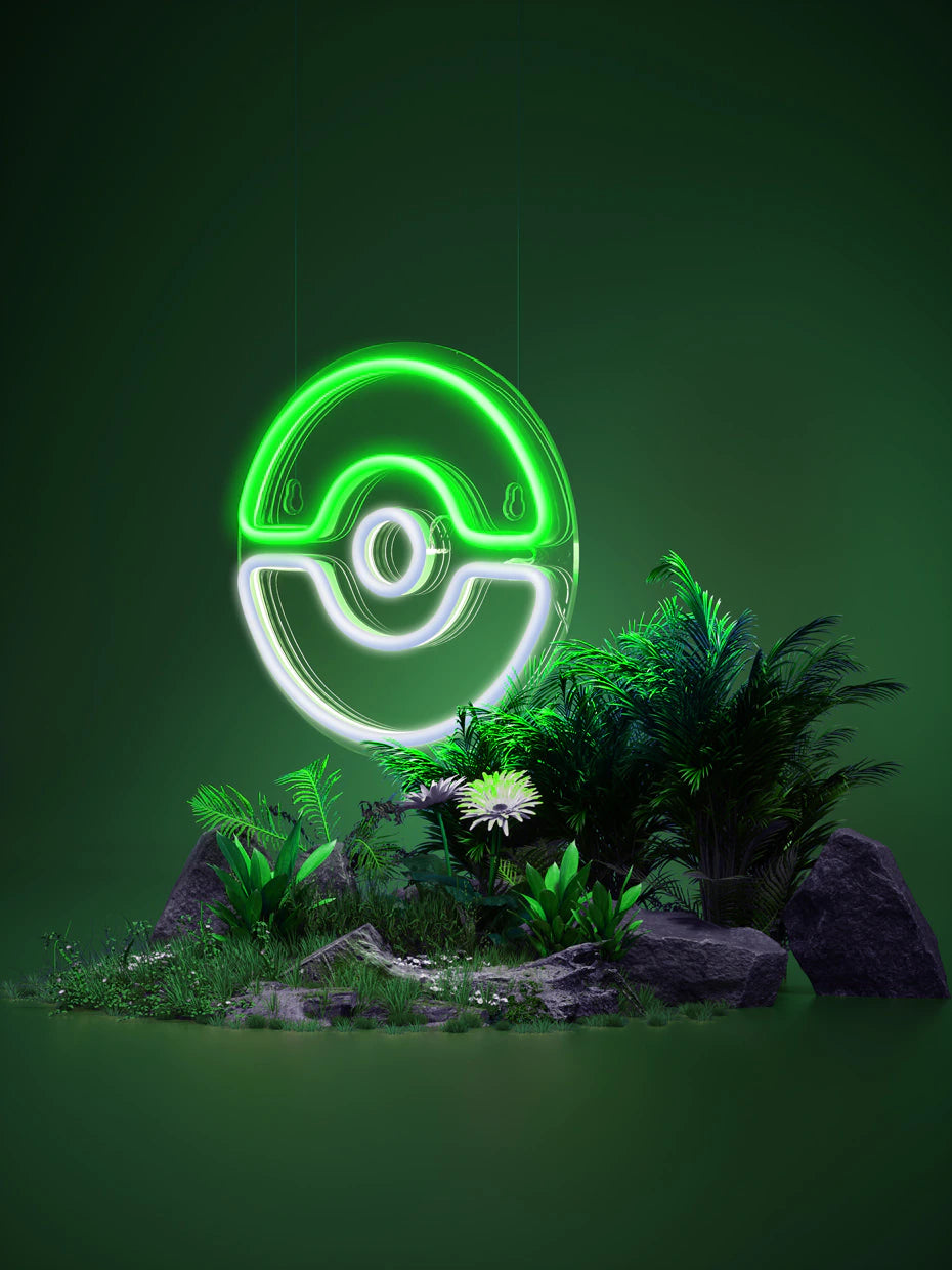 Green Poke Ball LED Neon USB Light