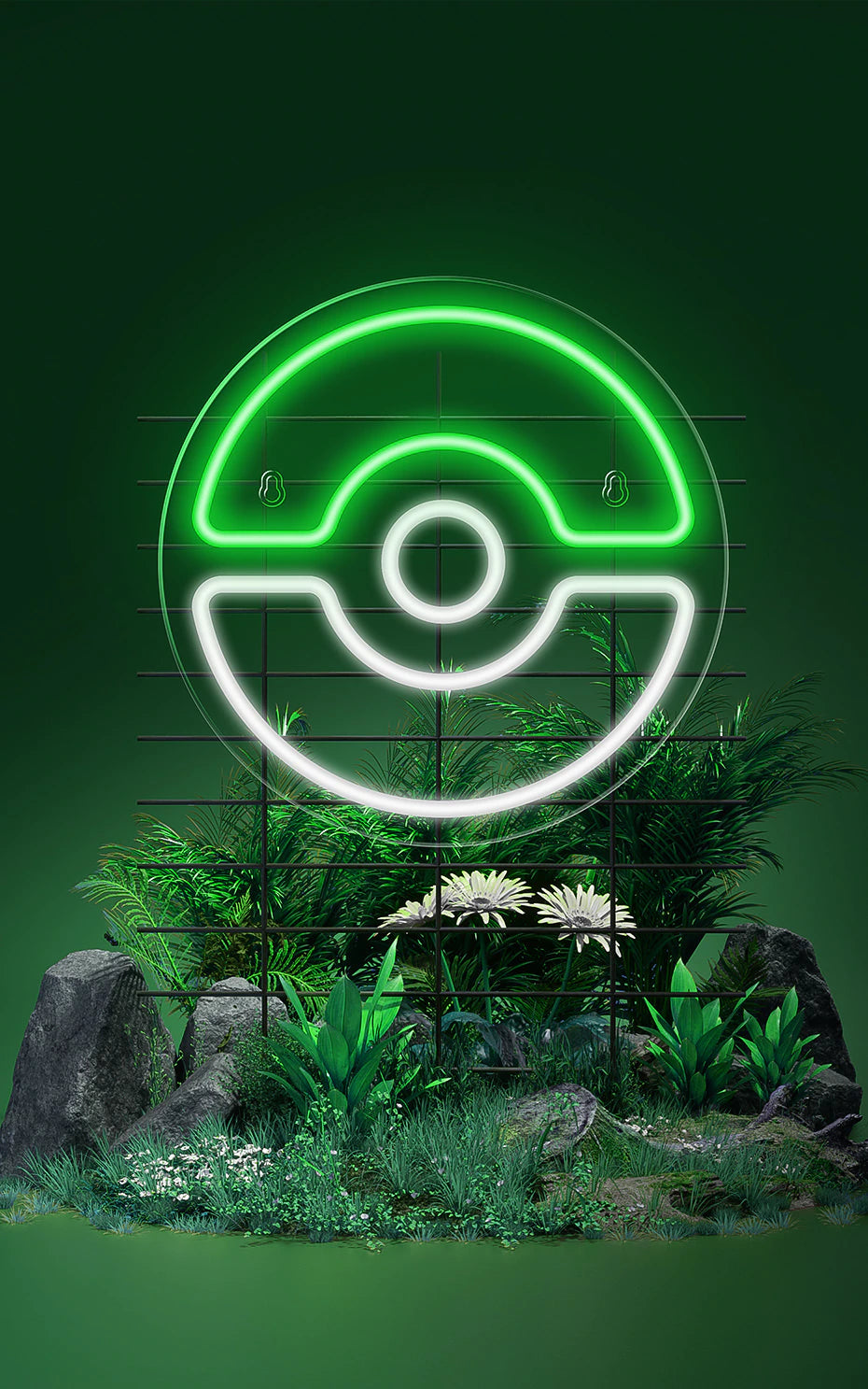 Green Poke Ball LED Neon USB Light