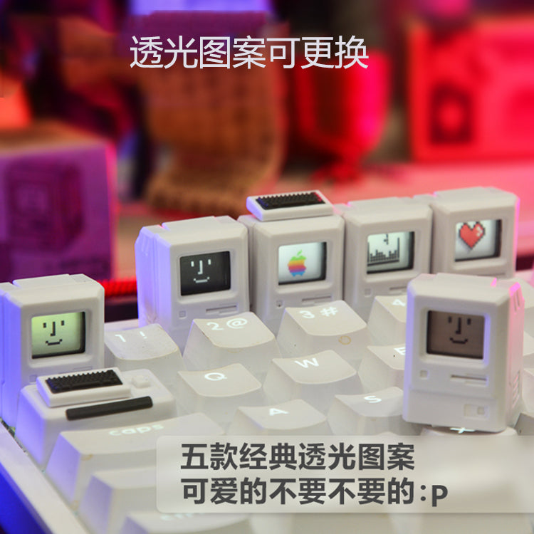 Artisan Classic Backlit Mac Apple Macintosh Keycap 2 Pcs Kit Esc Tab