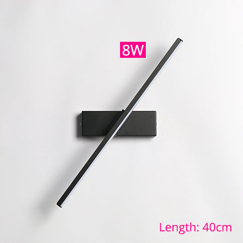 Bedroom Bedside Wall Light 330° Rotatable Adjustable Light Angle