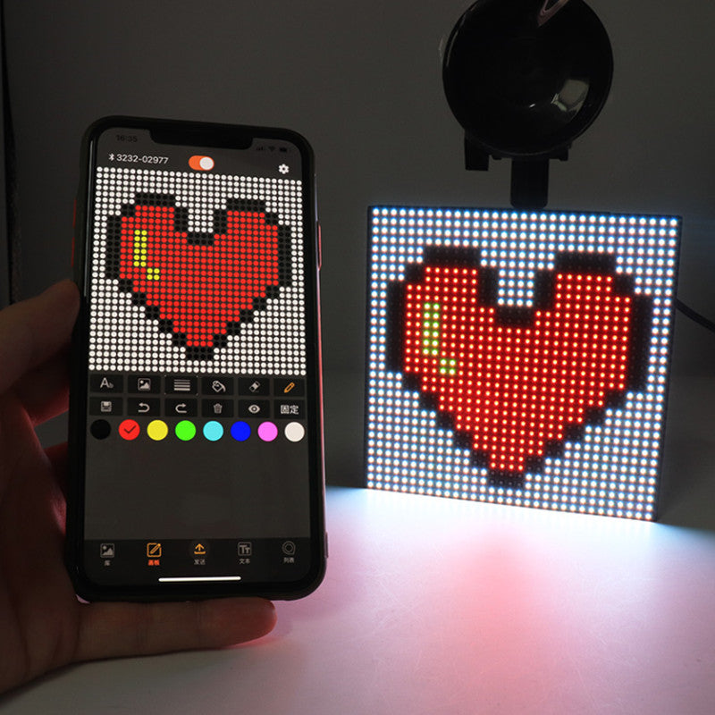 Car LED Display Screen APP Remotely Control GIF Programmable Message