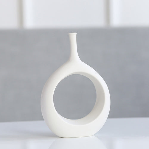 Nordic Creative White Ceramic Vase