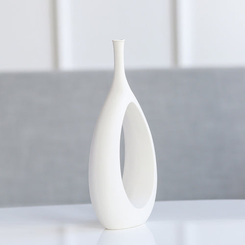 Nordic Creative White Ceramic Vase