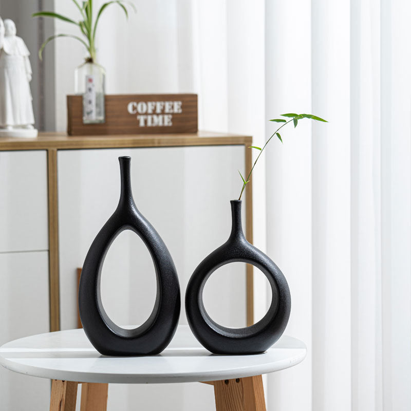 Nordic Creative White Ceramic Vase
