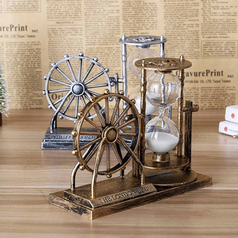 Vintage Rotating Wheel Hourglass
