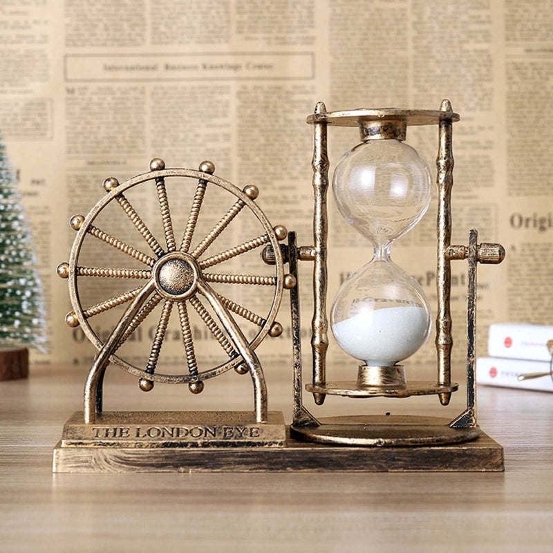 Vintage Rotating Wheel Hourglass