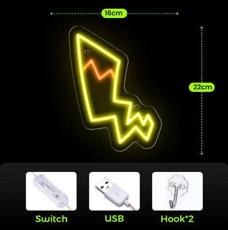Pikachu's Tail LED Neon USB Light