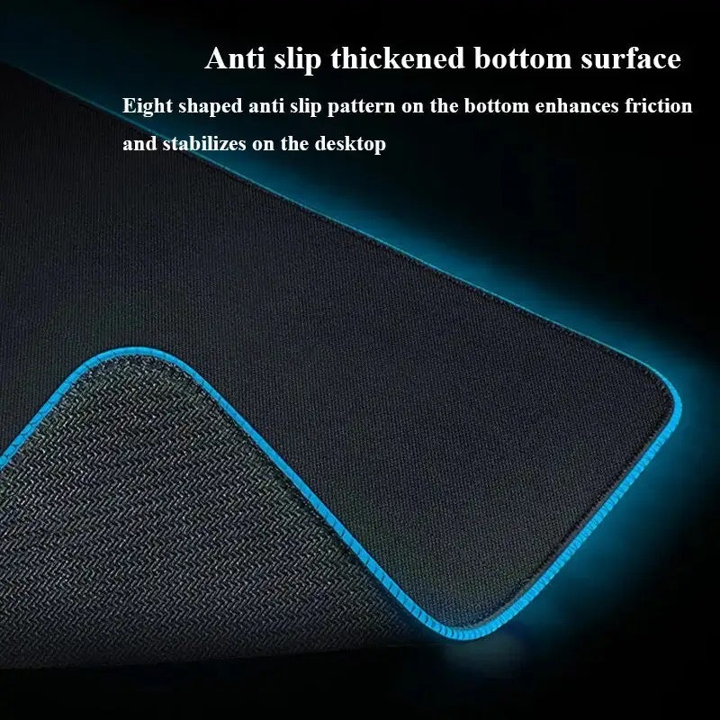 RGB Anti Skid Lighting Keyboard & Mouse Pad LARGE USB