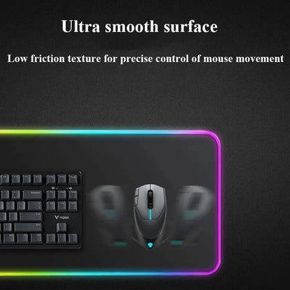 RGB Anti Skid Lighting Keyboard & Mouse Pad LARGE USB