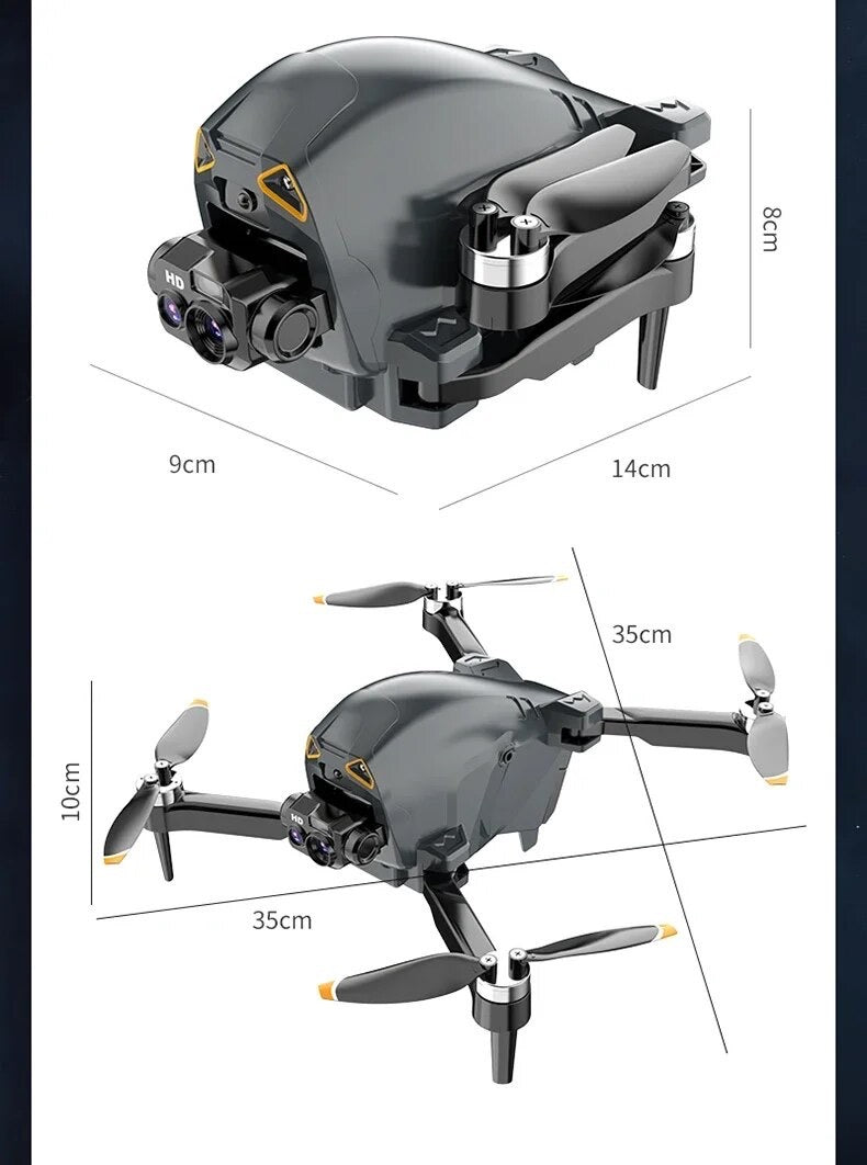 S177Pro Drone 4k Dual Camera Brushless Motor Wifi FPV