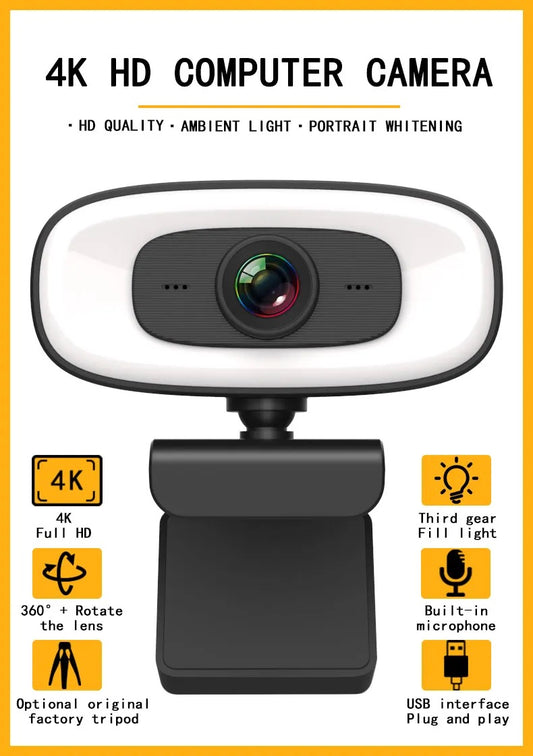 Streaming PC WebCam 4k 1080p 30FPS Excellent Picture quality USB