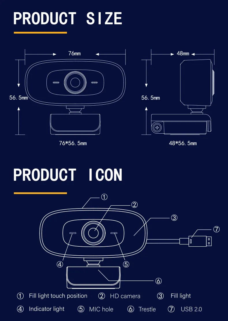 Streaming PC WebCam 4k 1080p 30FPS Excellent Picture quality USB