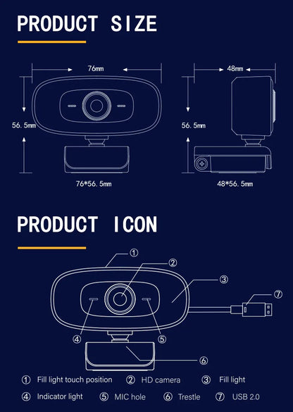 Streaming PC WebCam 4k 1080p 30FPS Excellent Picture quality USB