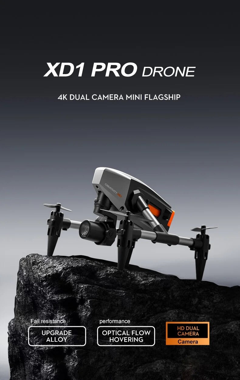 XD1 Pro Drone HD Dual Camera Drones Wifi FPV Foldable RC Quadcopter Mini Dji Inspire Replica