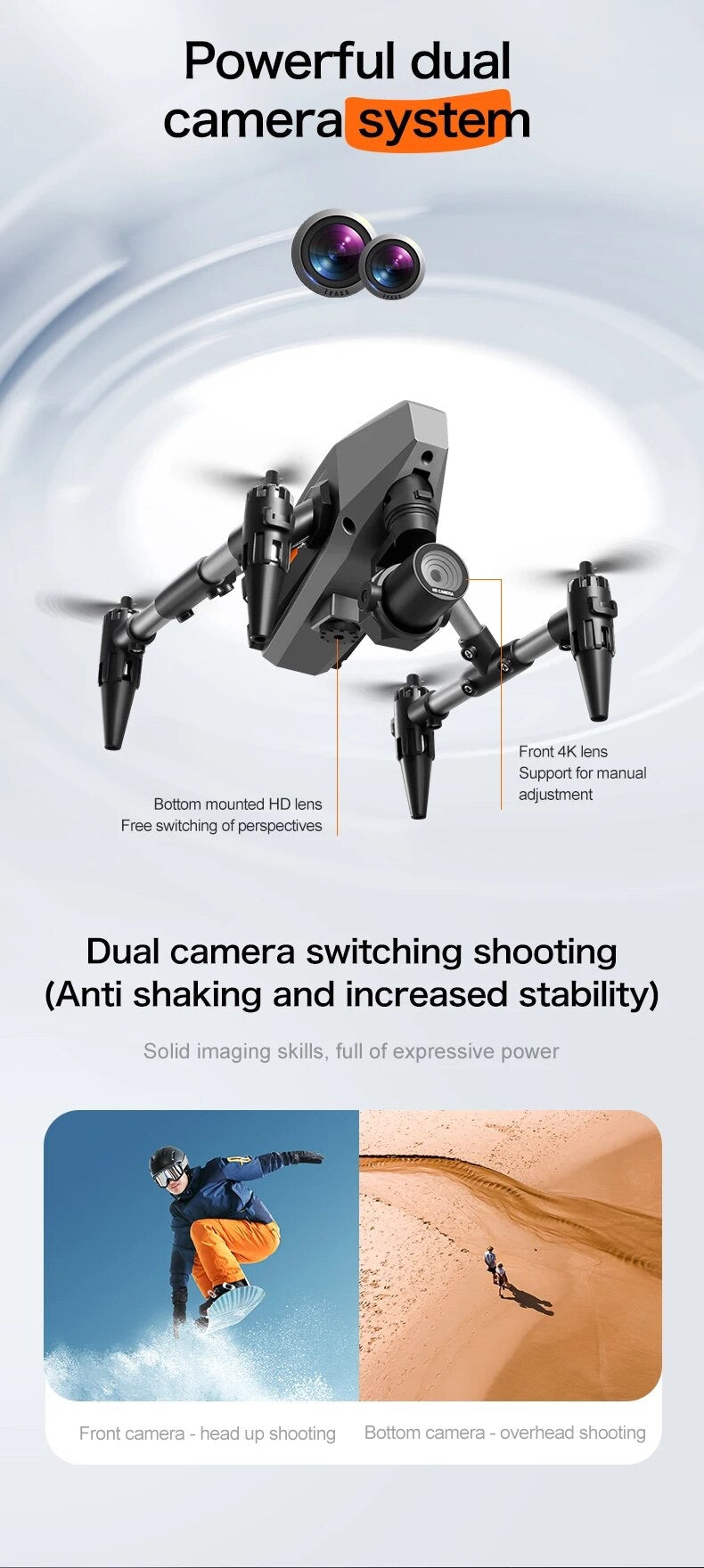 XD1 Pro Drone HD Dual Camera Drones Wifi FPV Foldable RC Quadcopter Mini Dji Inspire Replica