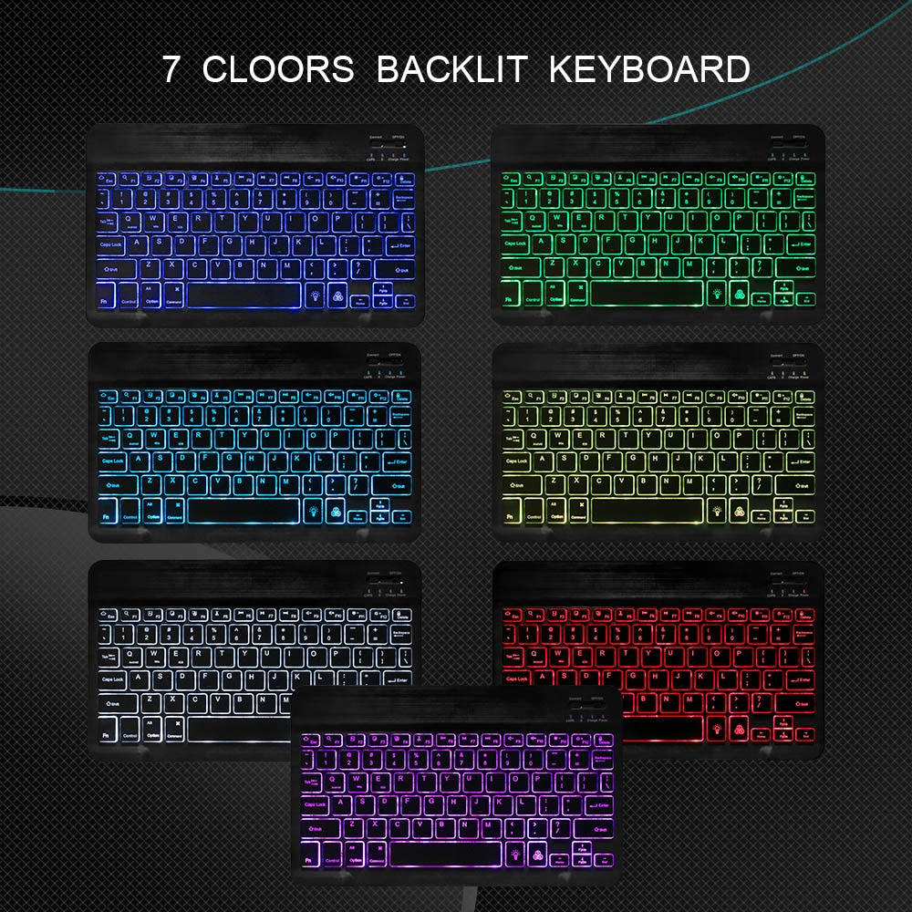 10inch RGB Keyboard & Mouse Combo For iPad and PC