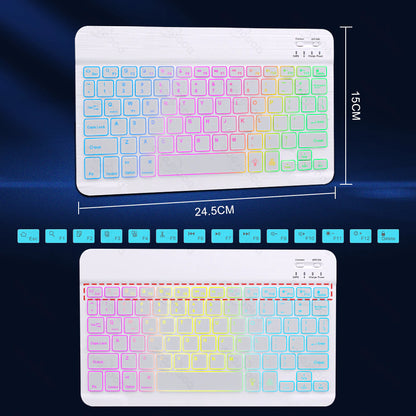 10inch RGB Keyboard & Mouse Combo For iPad and PC