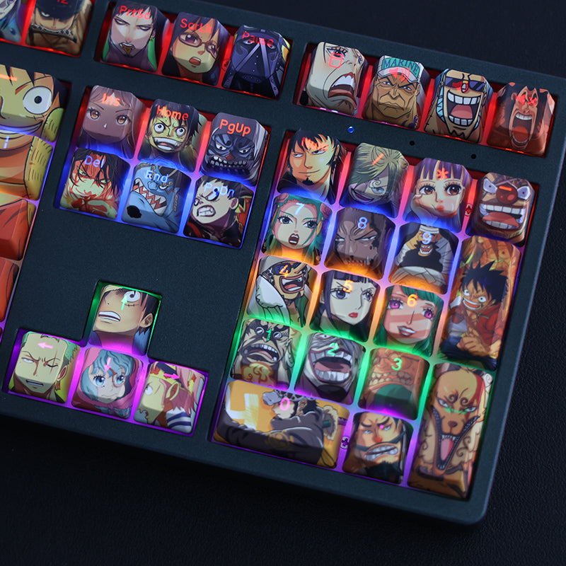 108 Keycaps Anime One Piece FULL SIZE KEYBOARD