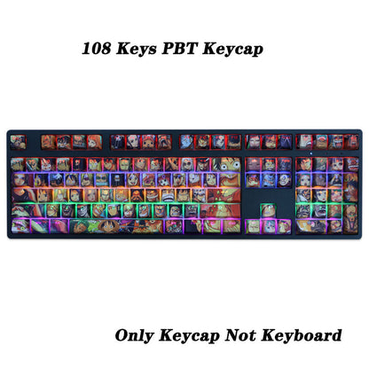 108 Keycaps Anime One Piece FULL SIZE KEYBOARD