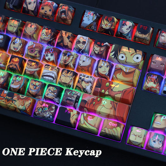 108 Keycaps Anime One Piece FULL SIZE KEYBOARD