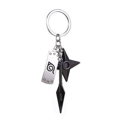 Kunai Shuriken Konoha Ninja Keychain