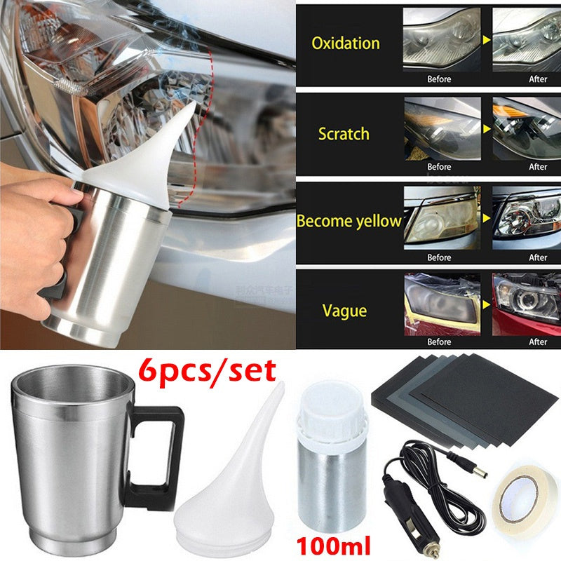 Car Headlight Lens Restoration Kit