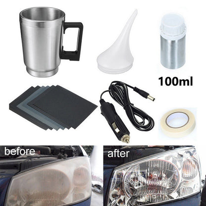 Car Headlight Lens Restoration Kit