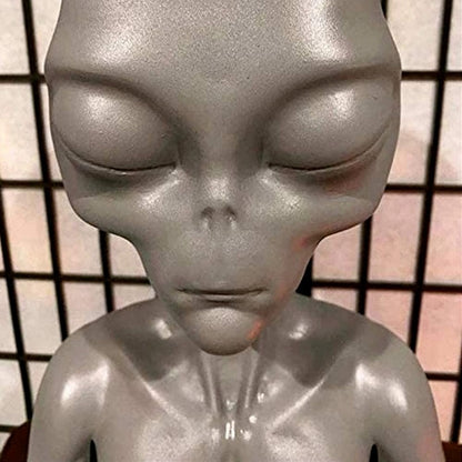 SHHH! Meditating Alien Statue