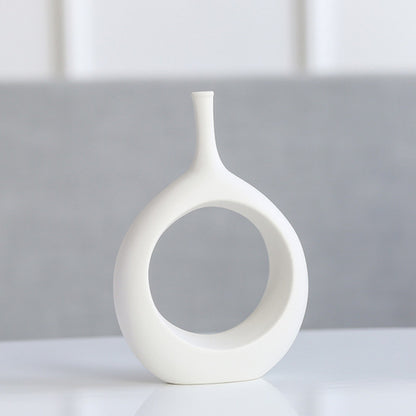 Nordic Creative White Ceramic Vase