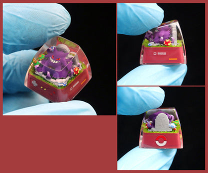 Pokemon Handmade Three-dimensional Resin Keycaps Translucent