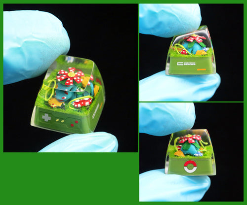 Pokemon Handmade Three-dimensional Resin Keycaps Translucent