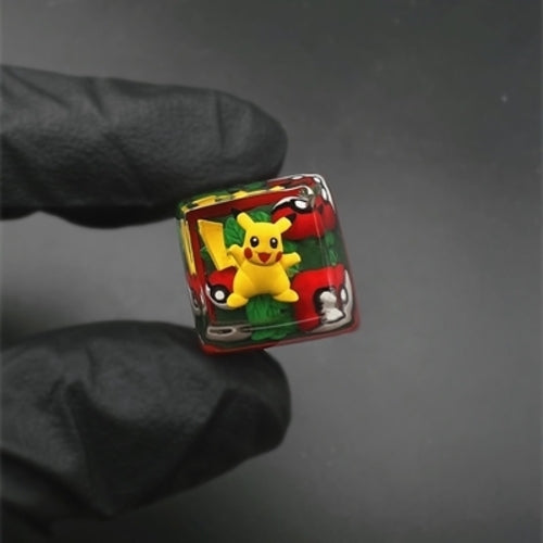 Pokemon Handmade Three-dimensional Resin Keycaps Translucent