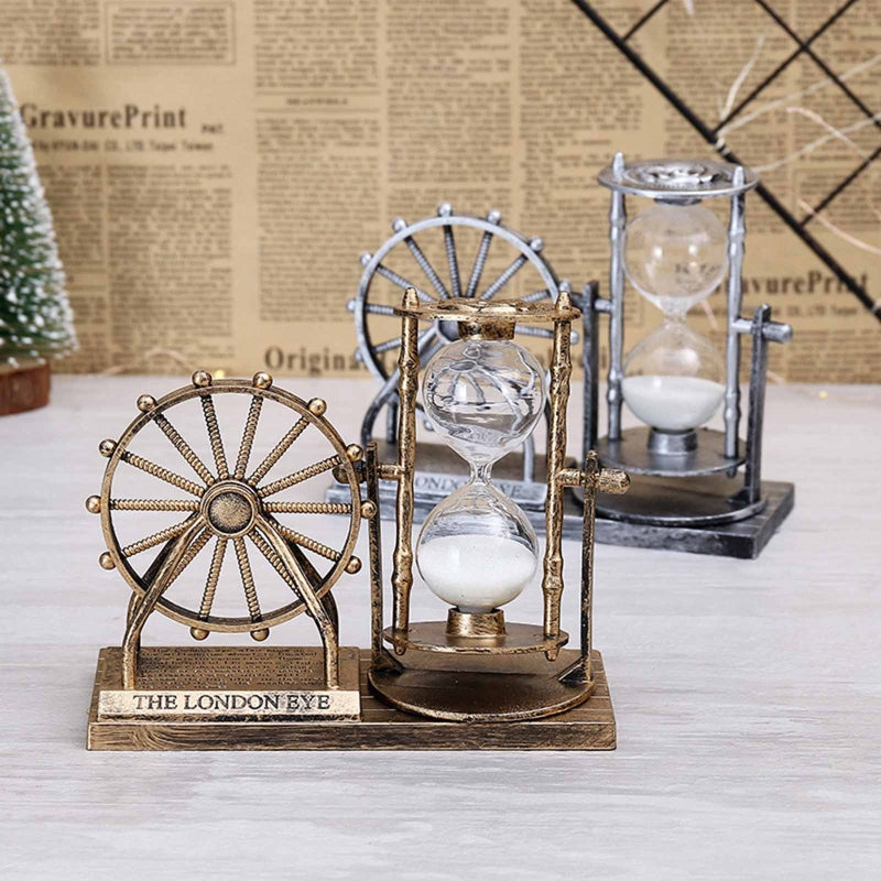 Vintage Rotating Wheel Hourglass