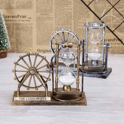 Vintage Rotating Wheel Hourglass